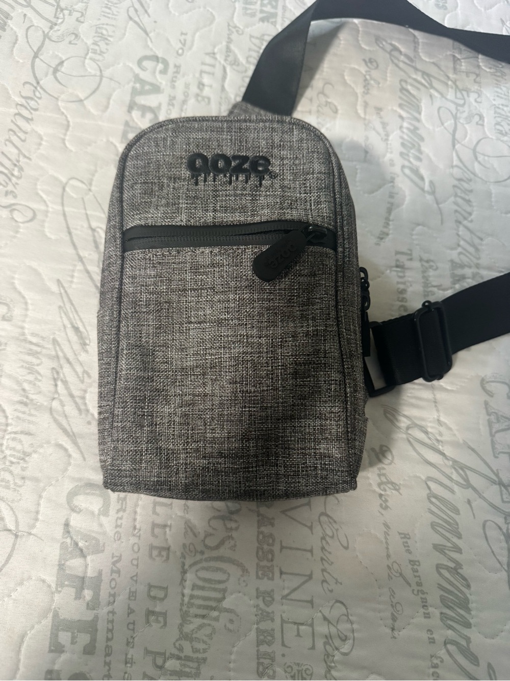 Gray Men's Sling Bag – Compact Crossbody Belt Bag